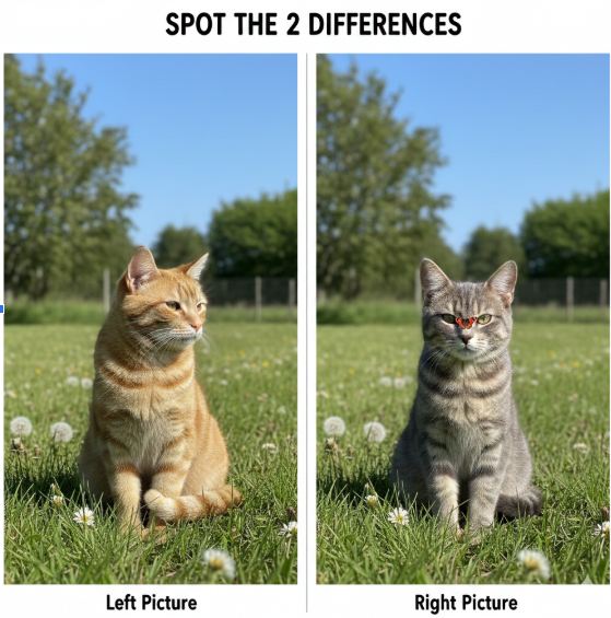Spot the 2 Differences